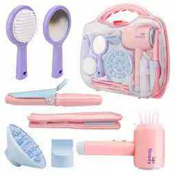 Walmart YCFUN Girls Beauty Salon Toy Set, Pretend Play Doll Hair Stylist Toy Kit for Kids Girls Boy Age 3+ offer