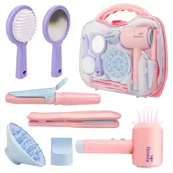 Walmart YCFUN Girls Beauty Salon Toy Set, Pretend Play Doll Hair Stylist Toy Kit for Kids Girls Boy Age 3+ offer