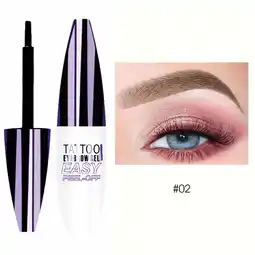 Walmart Easy Peel-Off Eyebrow Gel Waterproof Sweatproof Tattoo Eyebrow Gel Easy Peel Off for All Skin Types offer