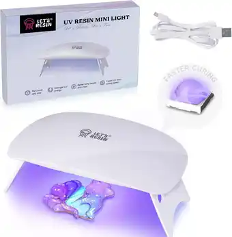 Walmart LET'S RESIN Mini UV Light - 2.5X Higher Energy, Fast Curing & 84g Lightweight for Jewelry & Crafts offer