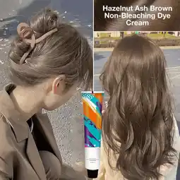 Walmart Tozuoyouz Trendy Hair Color Hazelnut Ash Brown Non-Bleaching Cream 95G Multicolor Free Size offer