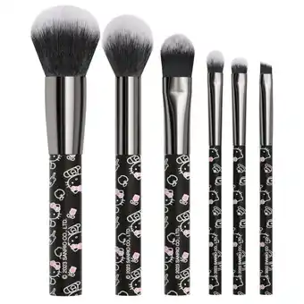 Walmart Impressions Vanity Hello Kitty Favorites 6 Pcs Makeup Brush Set, Super Soft Makeup Brushes (Black) offer