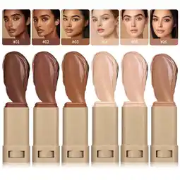 Walmart SDOHIG Foundation Tint Contour Stick Beauty Balm Foundation Stick Full Coverage Skin Tint Makeup offer