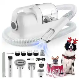 Walmart Nanafrog Dog Grooming Kit ＆Vacuum Pet Grooming Vacuum with 12kPa Maximum Suction Power, 1.4L offer