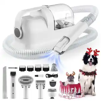 Walmart Nanafrog Dog Grooming Kit ＆Vacuum Pet Grooming Vacuum with 12kPa Maximum Suction Power, 1.4L offer