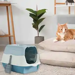 Walmart Cat Litter Box with Lid, Enclosed Cat Potty, Anti-Splashing Cat Toilet, Easy to Clean offer
