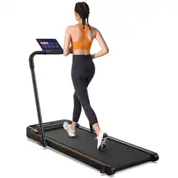 Walmart UREVO 2 in 1 Folding Treadmill Under Desk Treadmill with APP, 2.5HP 265 lb Capacity for Home Office offer