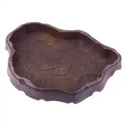 Walmart Reptile Resin Food Dish Water Basin Tortoise Feeding Bowl Practical Lizard Feeder (Coffee, Size S) offer