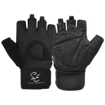 Walmart Special Essentials Weightlifting Gloves - Fingerless Gym Gloves with Non-Slip Padding offer
