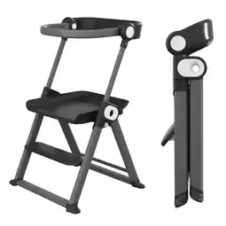 Walmart Cowiewie Foldable Toddler Tower, Space-Saving Kitchen Step Stool Standing Tower for Toddler, Grey offer