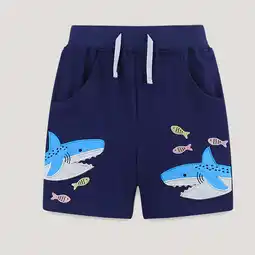 Walmart NAISIBABY Boys Terry Shorts, Drawstring Pull-On Graphic Casual Jogger Shorts Navy 2-3T offer