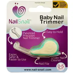 Walmart NAIL SNAIL Nail Trimmer, Nail Care Kit, 3-in-1 Nail Care Set for Newborns, Infants and Toddlers offer