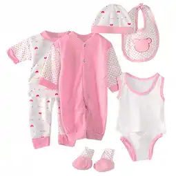 Walmart Odeerbi Baby Boy Girl Clothes 8PCS Layette Set Newborn Tops+Hat+Pants+Bib+Sock Shose+Romper offer