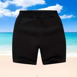 Walmart CYRBOKO Boys Summer Shorts, Cotton Loose Elastic Waist Casual Shorts with Pockets Black Size 7-8T offer