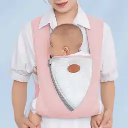 Walmart Kivdit Baby Carrier Newborn to Toddler,4 in 1 Ergonomic Breathable Baby Wrap Carrier for Infants offer