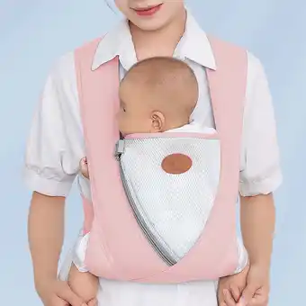 Walmart Kivdit Baby Carrier Newborn to Toddler,4 in 1 Ergonomic Breathable Baby Wrap Carrier for Infants offer