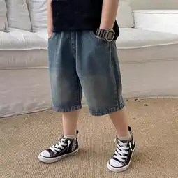 Walmart Boys Jean Shorts Fashion Half Pants Summer Trousers Short Boys Fashion Shorts for Boys 6-7 Years offer
