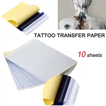 Walmart Kokovifyves 10x Tattoo Transfer Paper Stencil Carbon Thermal Tracing Hectograph Sheet offer
