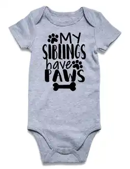Walmart Aideaone Baby Boy Bodysuit Short-sleeve Letter Printed Cotton Onesies, Newborn-24 Months offer