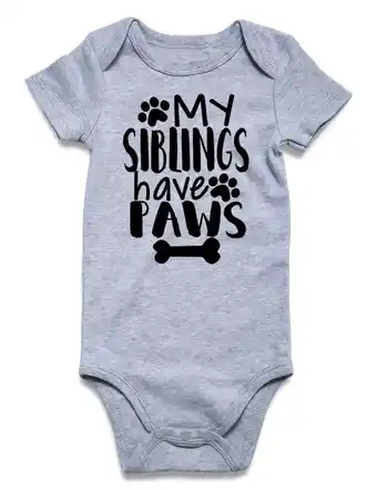 Walmart Aideaone Baby Boy Bodysuit Short-sleeve Letter Printed Cotton Onesies, Newborn-24 Months offer