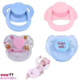 Walmart 4PC New Dummy Pacifier For Reborn Baby Dolls With Internal Magnetic Accessories offer