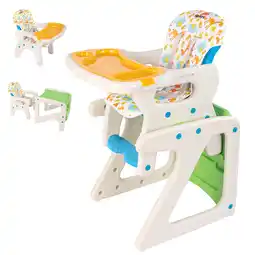 Walmart Sejoy 3 in 1 Baby High Chair Convertible Play Table Seat Booster Toddler Feeding Tray offer