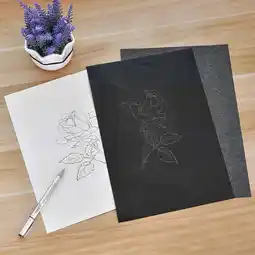 Walmart YMUQEIGH Deals 50 Sheets/bag Transfer Paper Graphite Carbon Painting Carbon Coated Paper offer