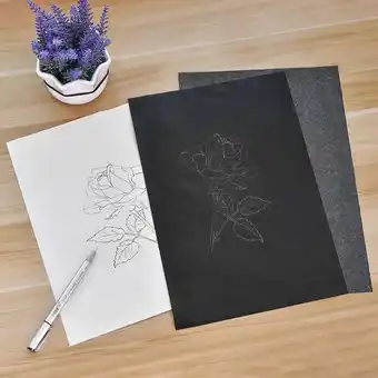 Walmart YMUQEIGH Deals 50 Sheets/bag Transfer Paper Graphite Carbon Painting Carbon Coated Paper offer