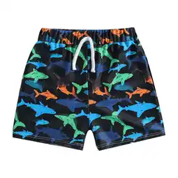 Walmart Boy Black Sports Swim Trunks 6 Months offer