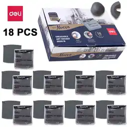 Walmart 18 Pack Pencil Eraser, Art Kneadable Erasers, Kneaded Rubber Erasers - Blend, Shade, Smooth, Correct offer