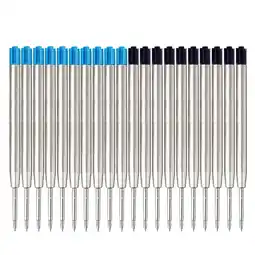 Walmart 10 Ballpoint Pen Ink Refill Smooth Blue Medium Nib Smooth For ParkerS I7A8 offer
