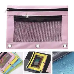 Walmart Pencil Case,CELNNCOE Pencil Pouch 3 Ring, Zipper Pencil Pouches Case Binder Cosmetic Bag offer