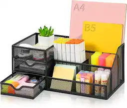 Walmart Marbrasse Mesh Desk Organizer with Drawers,, Office Desktop Organization for Office Supplies,1Pack offer