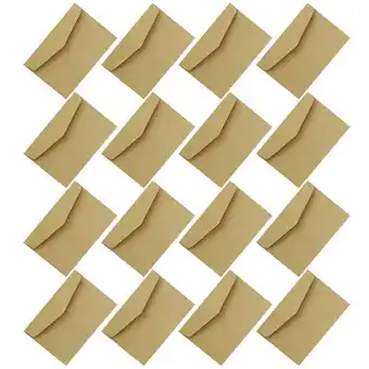 Walmart Mini Envelope Bag Gift Cards Kraft Invitation Envelopes Wedding Business Paper 100 Pcs offer