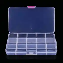 Walmart Moocorvic 15-Grid Plastic Organizer Box, White offer