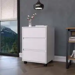 Walmart Nmkwnr 3 Drawers Filing Cabinet for Home, Office, White offer