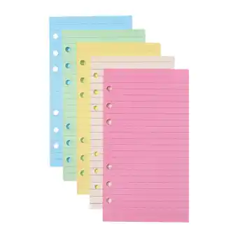 Walmart Eease A6 Colorful 6-Hole Ruled Refill Paper for Binder Planner - 50 Pages offer