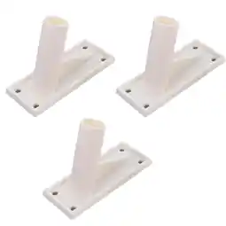 Walmart 3 Pcs Self-adhesive Flag Pole Mounting Brackets Wall-mounted Holder Racks offer