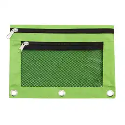 Walmart Darzheoy Pencil Pouch 3 Ring, Zipper Pencil Pouches Case Binder (Green, 1) offer