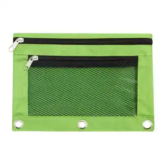 Walmart Darzheoy Pencil Pouch 3 Ring, Zipper Pencil Pouches Case Binder (Green, 1) offer