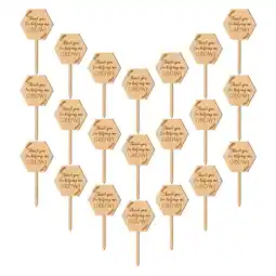 Walmart 40pcs Wood Plant Labels Plant Tags Wood Plant Label Tag Markers for Garden Potted Plants offer