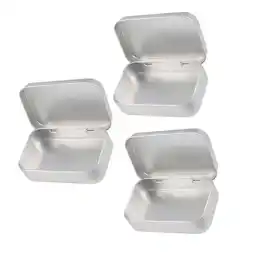 Walmart 3pcs Mini Size Empty Rectangular Storage Iron Box Mini Candle Iron Storage Box offer