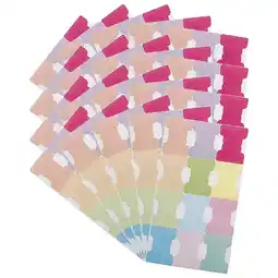 Walmart RUNROTOO Classification Index Tabs Assorted Color 20 Sheets 6.0X3.3In offer