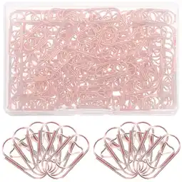 Walmart Raindrops Rose Gold Paper Clips for Clipping Metal Material Cute Memo Document Organizer 150pcs offer