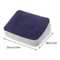 Walmart Inflatable Foot Rest Pad Portable Travel Footrest Footstool Random Color with Pump offer