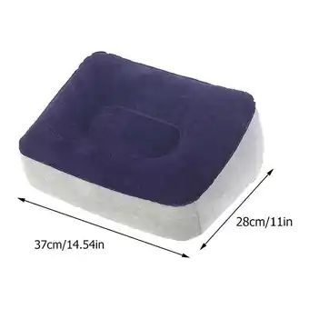 Walmart Inflatable Foot Rest Pad Portable Travel Footrest Footstool Random Color with Pump offer