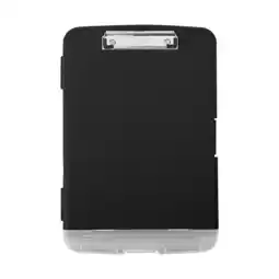 Walmart SDJMA Storage Solutions Heavy-Duty Side-Opening Clipboard with Storage, A4, Plastic Black, 1 lb offer