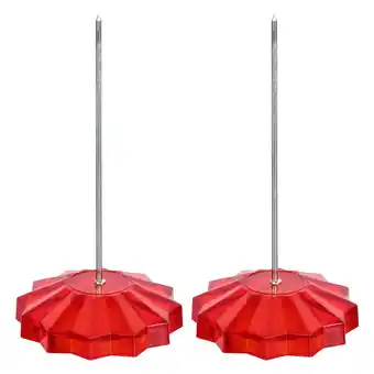 Walmart GOOHOCHY 2 PCS Card Holder Paper for Desk Receipt Organizer Office Red offer