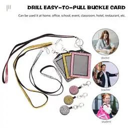 Walmart FRCOLOR 3 Pcs Holder Patch Badge Sparkly Sleeves Office offer