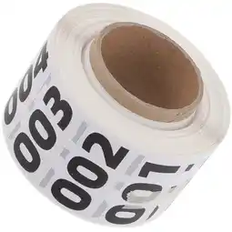 Walmart Stickers Small Number Round Numbered Decals Inventory Labels Black Spot Numbers 1-100 offer